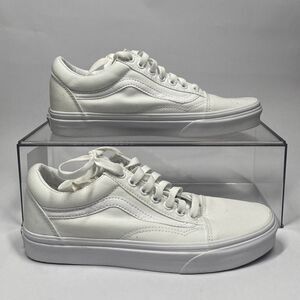 Vans Old Skool Tumble White Sneaker Shoes Size 6.5 Mens 8 Women's